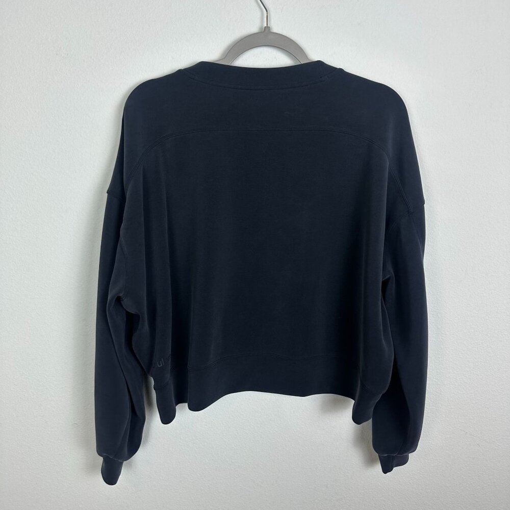 Lululemon Perfectly Oversized Cropped Crew French Terry 12 Athleisure Athletic S - Picture 4 of 7